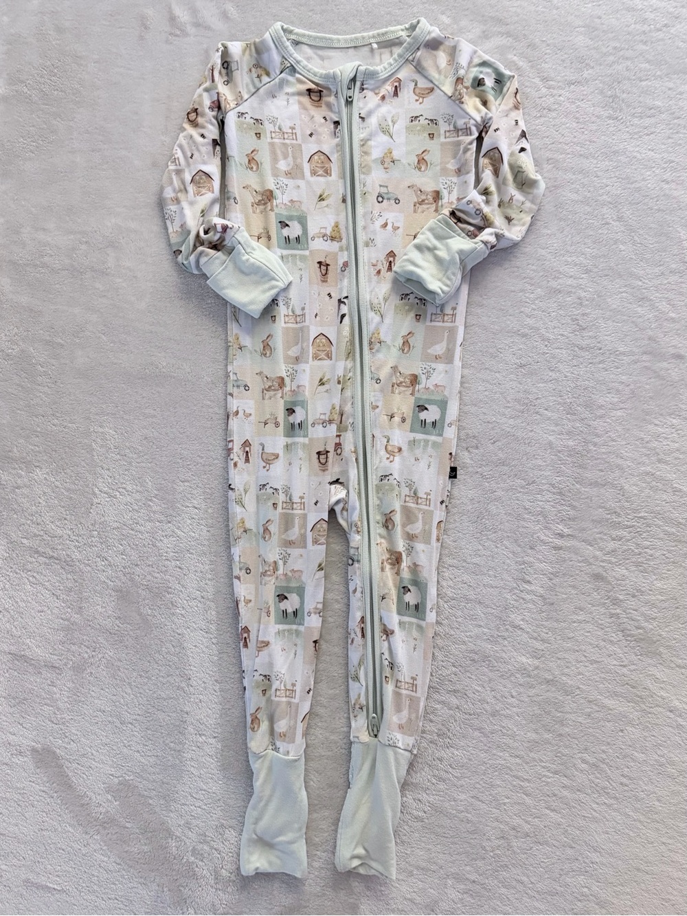 Sleepy Sloth Bamboo Footed Sleeper Pajamas 18/24m